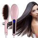 Електрична&nbsp;щітка-випрямляч Fast Hair Straightener HQT-906 Фен-щітка для випрямлення та укладки волосся з LED дисплеєм та регулюванням температури 51685 фото 1