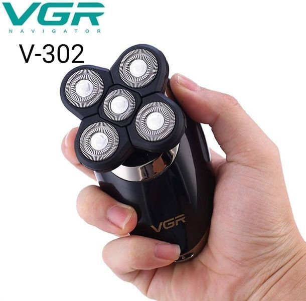 Водонепроникна електробритва VGR V-302 ∙ Бездротова бритва VGR V-302 з комплектом насадок 57472 фото