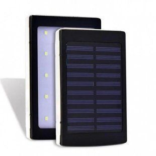 Повербанк на сонячній батареї UN-3101 SOLAR 20000mAh &bull; Портативна мобільна зарядка Power Bank з LED ліхтариком для телефону, планшета та щоденного використання 57673 фото