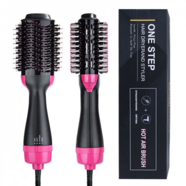 Фен - щітка для волосся One Step Hair Dryer and Styler Стайлер з обертанням для укладання волосся 3 в 1 50064 фото